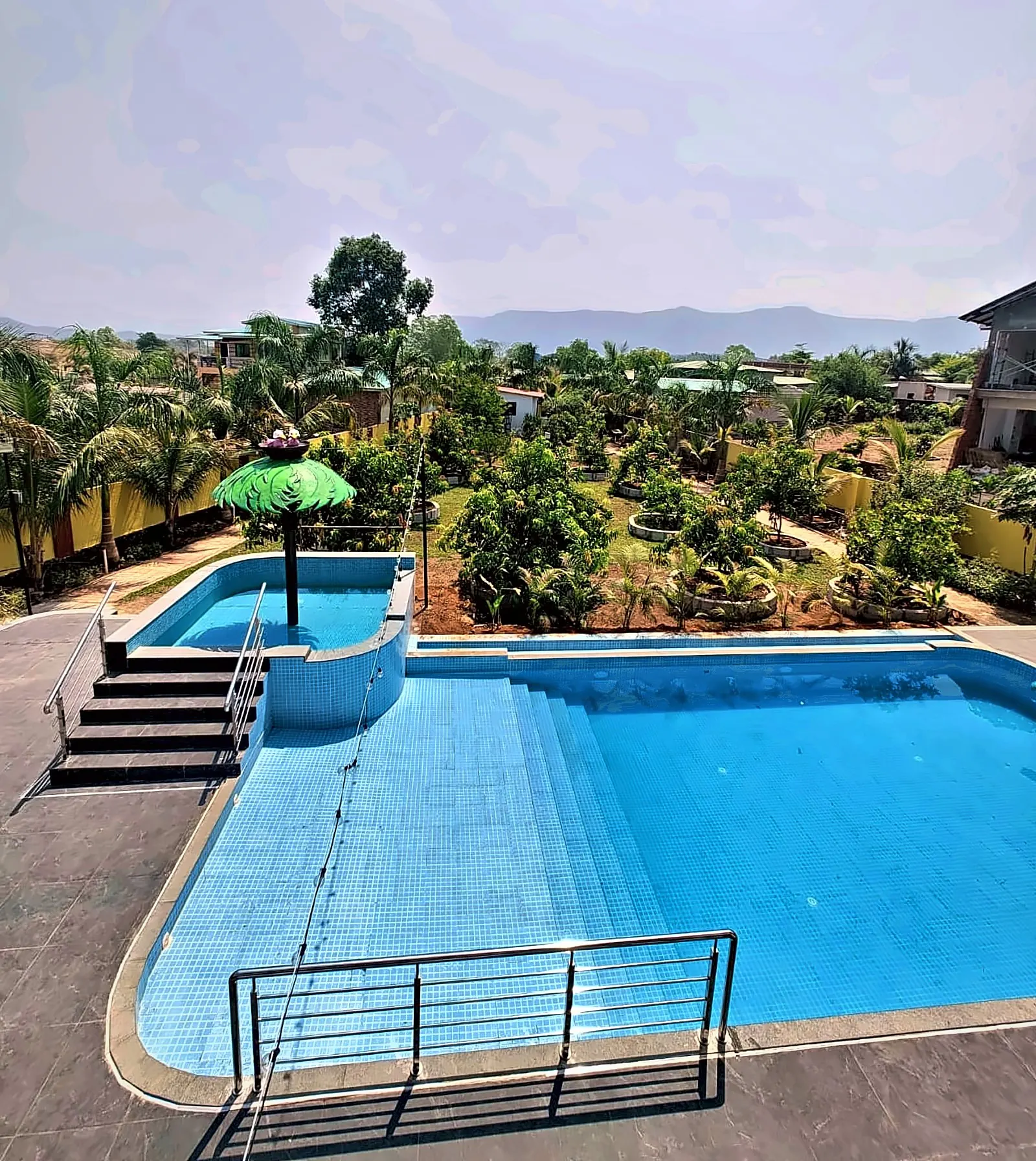 The deck, Aamantara Villa, Karjat