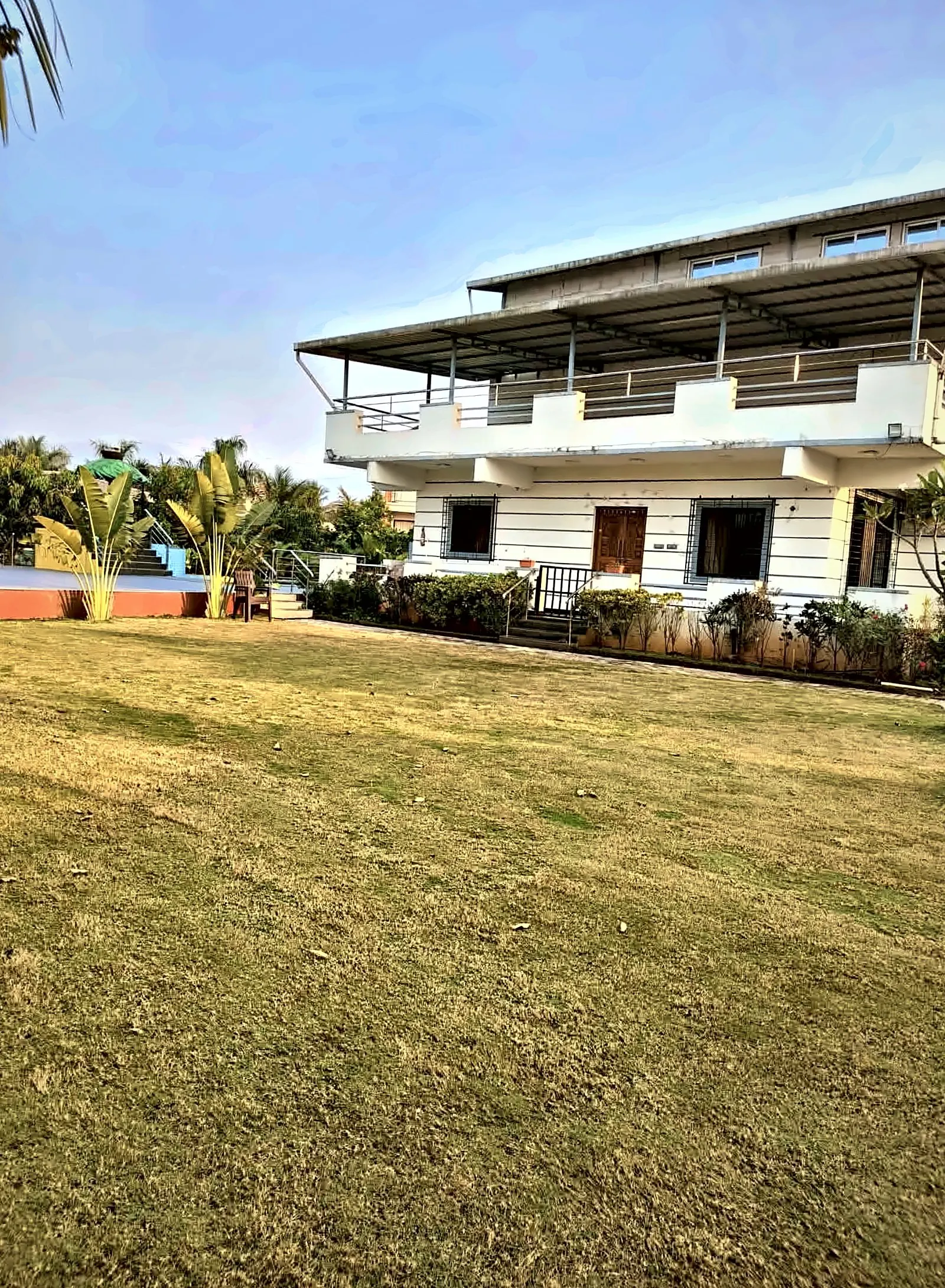 The front lawn, Aamantara Villa, Karjat