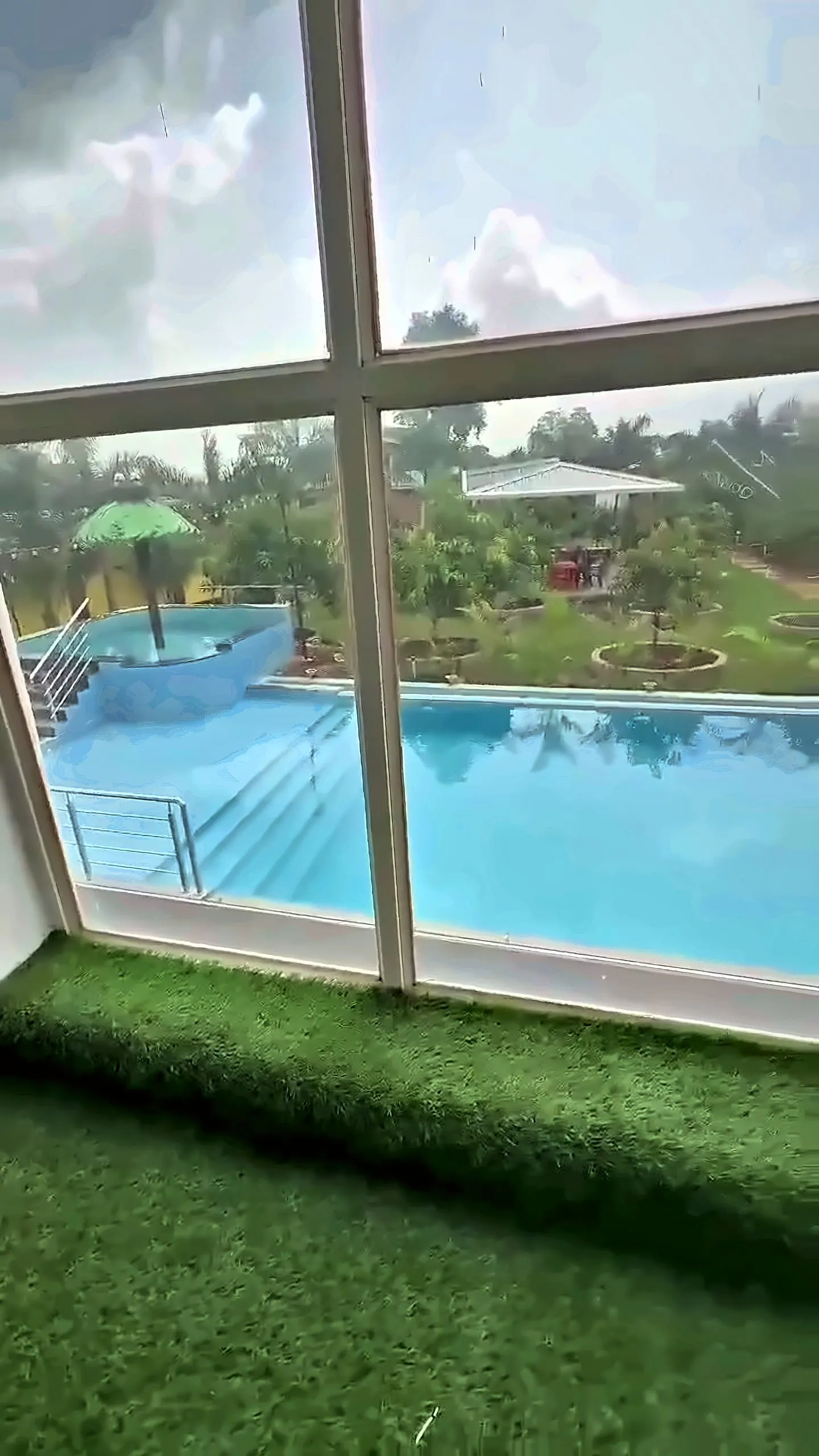 The glass stairwell, Aamantara Villa, Karjat